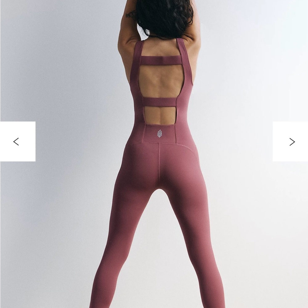 Free People Never Better One-Piece Bright Pink size S